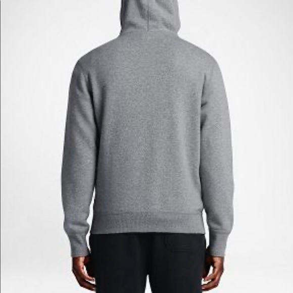 Converse Men’s All Star Patch Full Zip Hoodie Grey - Picture 4 of 8